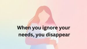 neglecting your own needs in relationships illustration