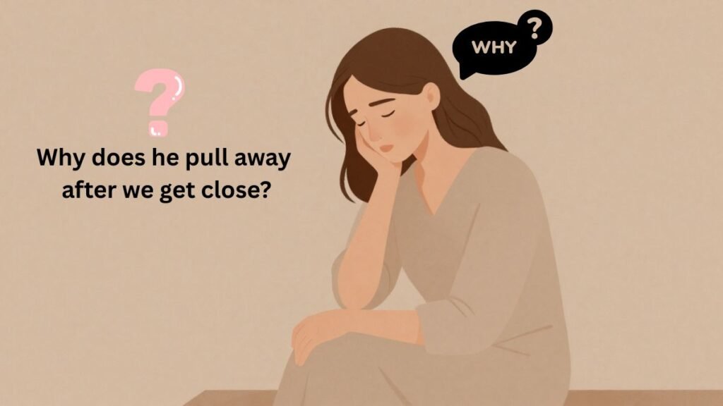 Why does he pull away after we get close?