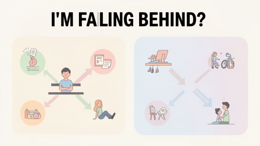 You're comparing your timeline to theirs.