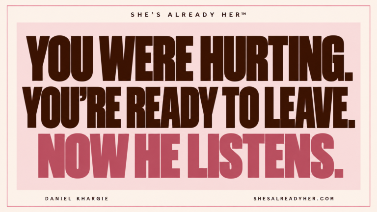 You were hurting. You’re ready to leave. Now he listens. Emotional avoidance in relationships — older Article 41 cover style.