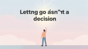 emotional process of letting go illustration