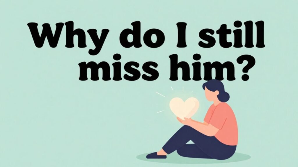 feeling emotional longing after breakup illustration