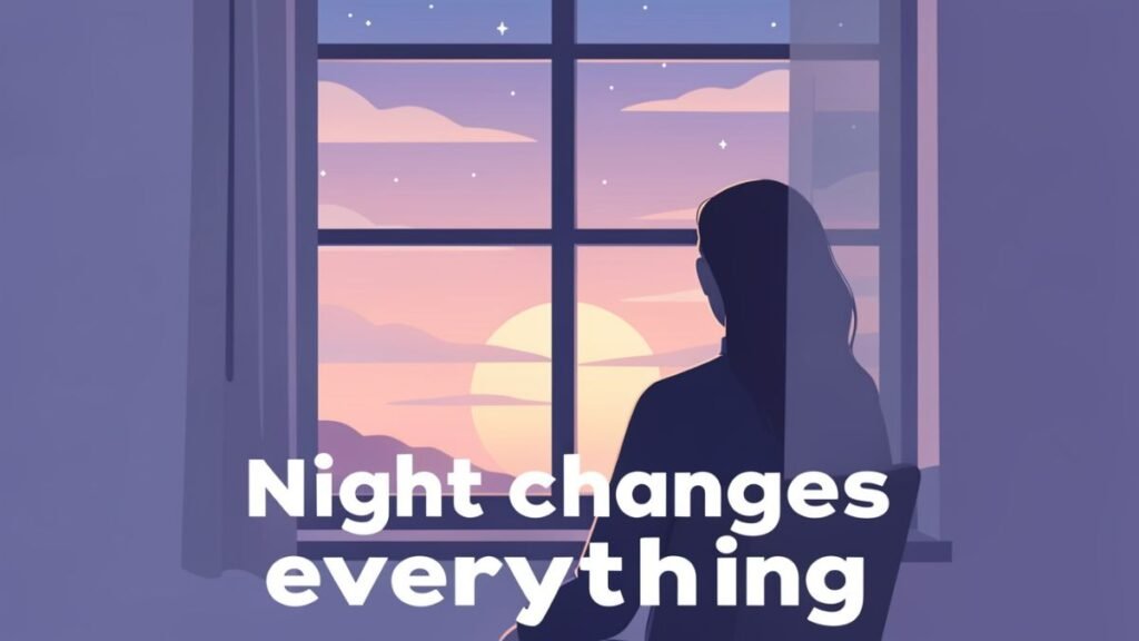 night triggering emotional sadness illustration