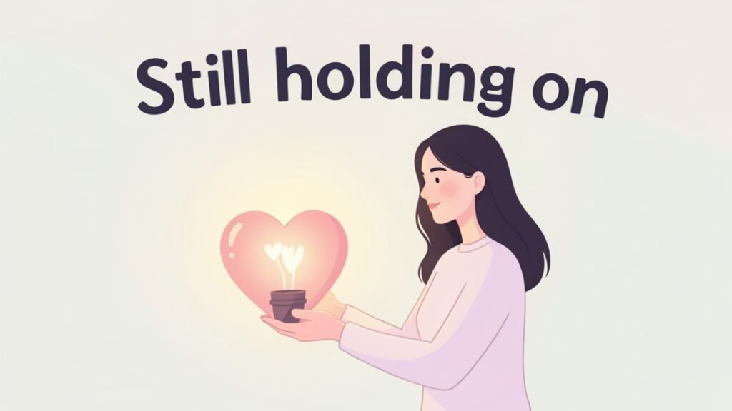 silent emotional pain deep in heart illustration