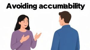 accountability avoidance in relationship illustration