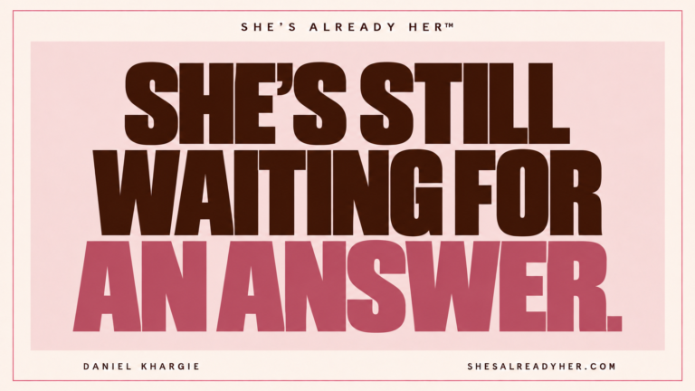 She’s still waiting for an answer. She’s Already Her™ by Daniel Khargie.