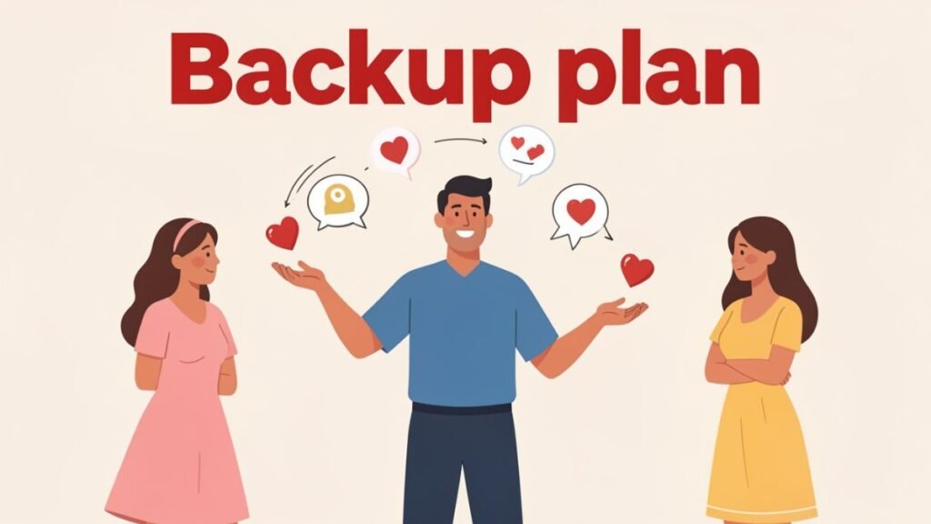 being kept as backup in relationship