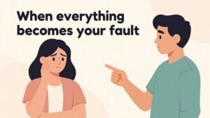 blame shifting in relationship illustration