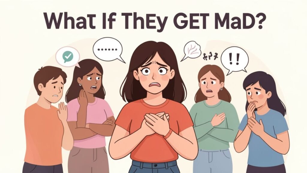 woman experiencing anxiety when thinking about setting boundaries