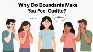 woman feeling guilty for setting boundaries