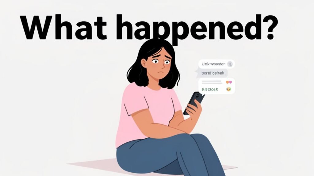 woman confused after being ghosted