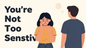 woman feeling dismissed while expressing emotions