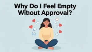 woman feeling empty without external approval