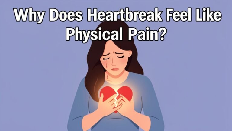 woman experiencing physical pain from heartbreak