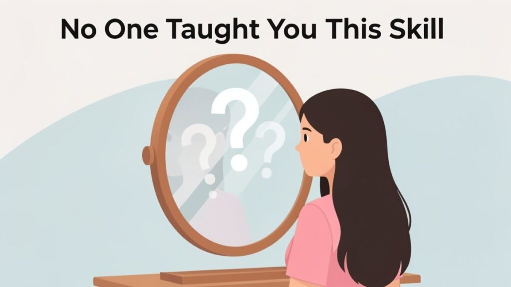 woman struggling with self validation