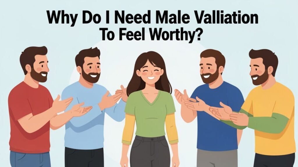 woman seeking male validation to feel worthy