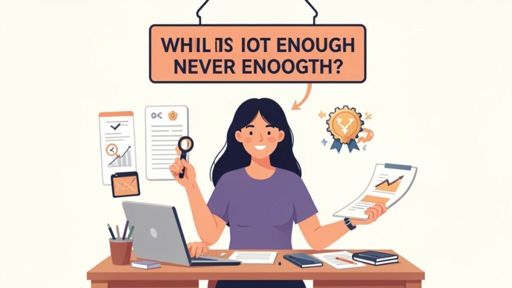 woman feeling like nothing she does is ever enough