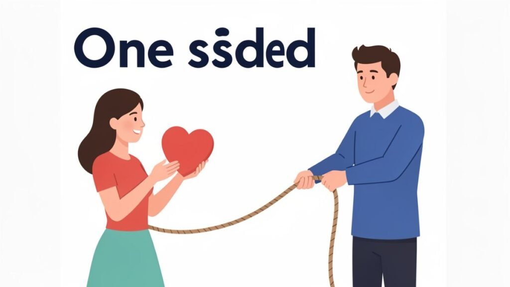 one sided relationship commitment concept