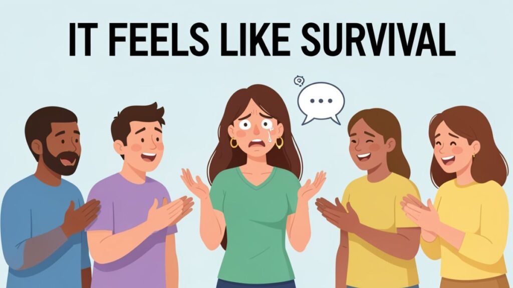 woman feeling like pleasing others is necessary for acceptance