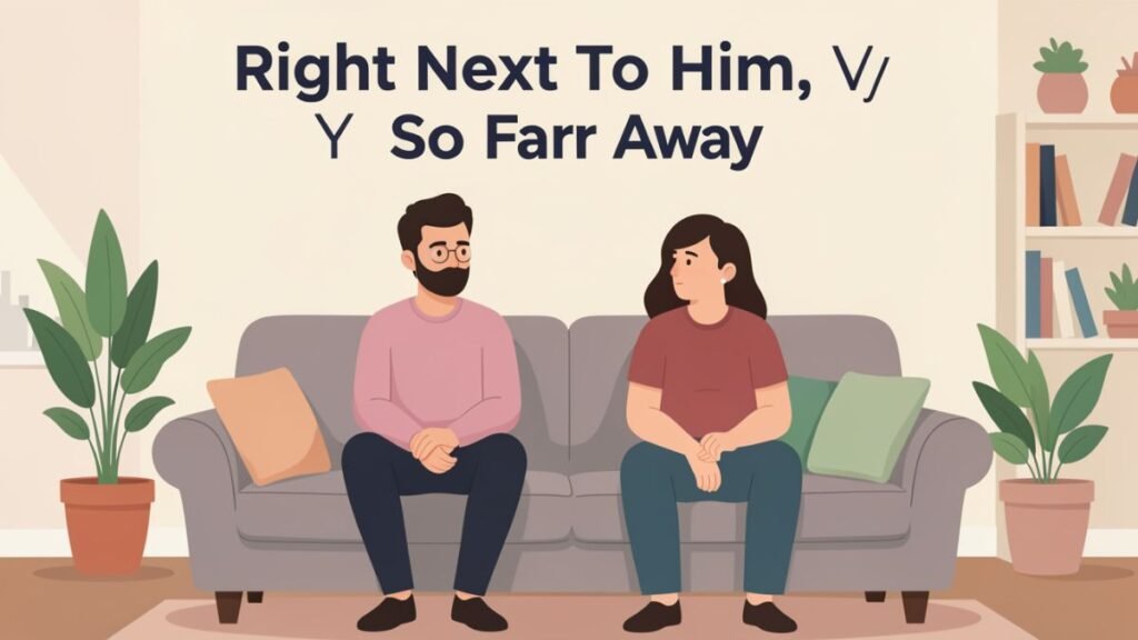 couple sitting together but emotionally disconnected