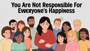 woman feeling responsible for everyone else's happiness and emotions