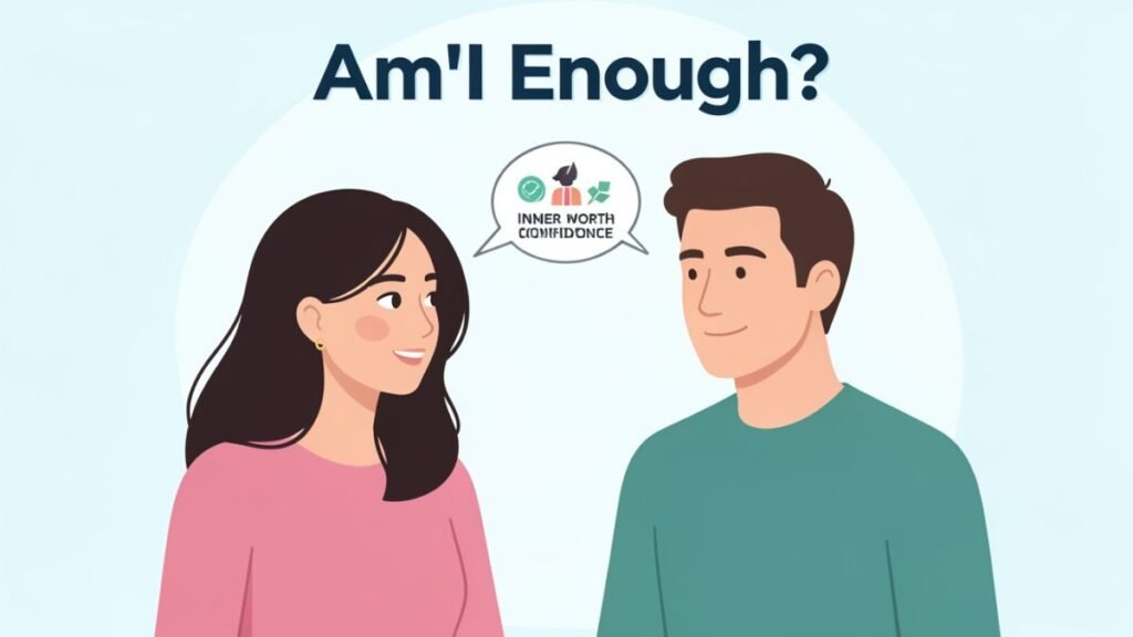 woman seeking validation and self worth from partner