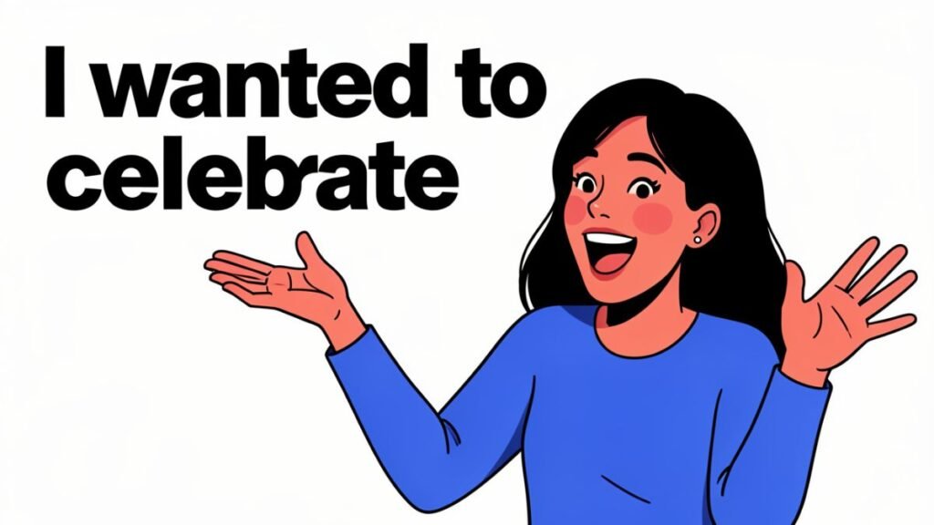 woman sharing good news illustration