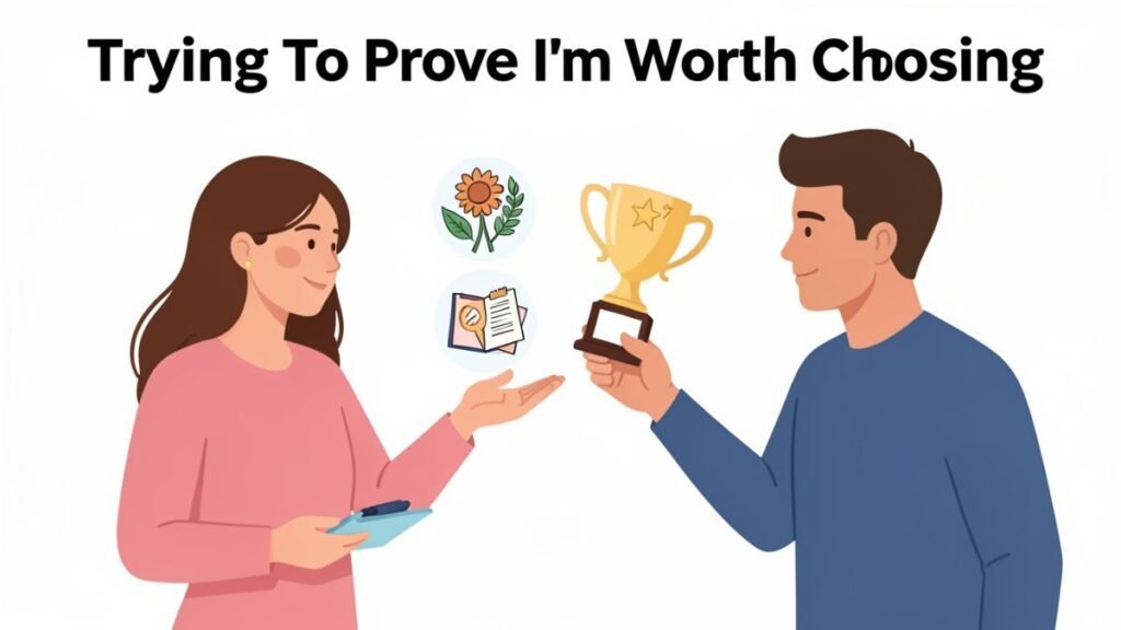 woman trying to prove her worth in relationship