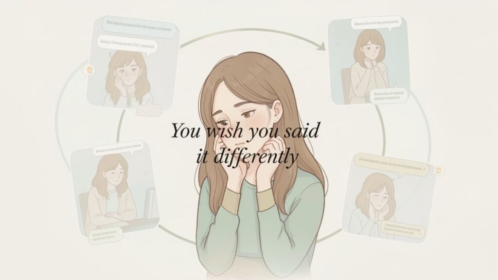 trying to change past conversation after breakup regret and overthinking