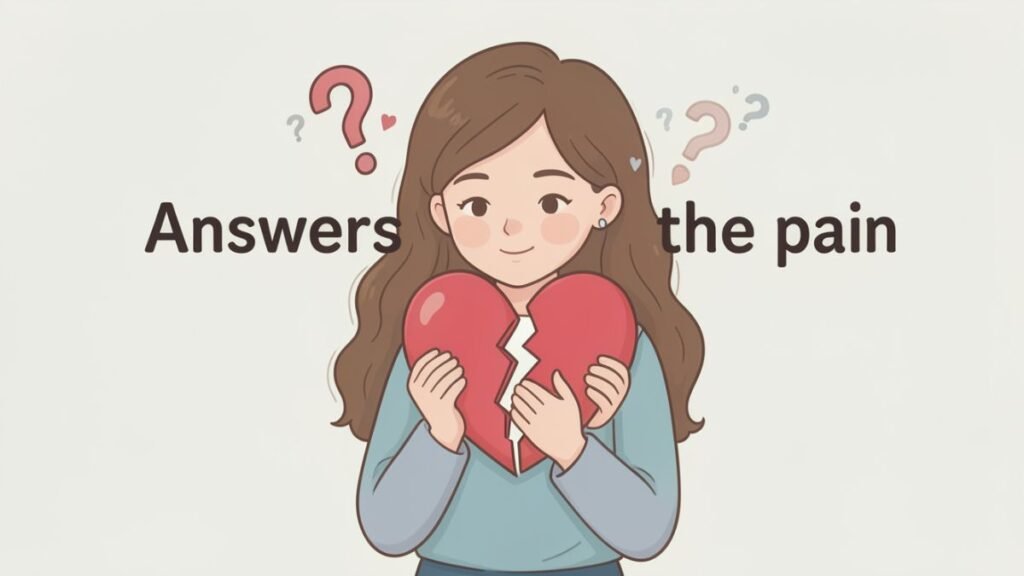 do answers help breakup pain emotional healing truth about closure