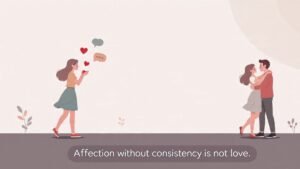 why he confuses affection with inconsistency in a relationship