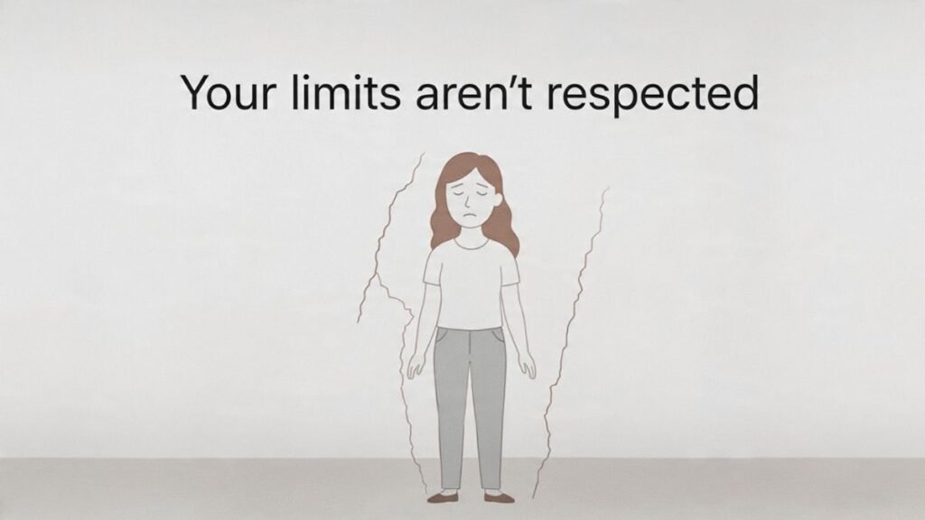 boundary violations emotional abuse signs partner ignores limits and needs