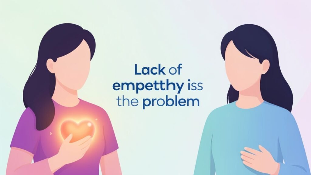 empathy deficit in relationship lack of emotional support partner behavior