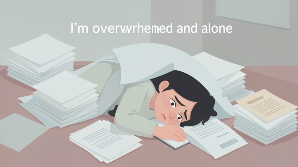 feeling overwhelmed without emotional support relationship stress and burnout