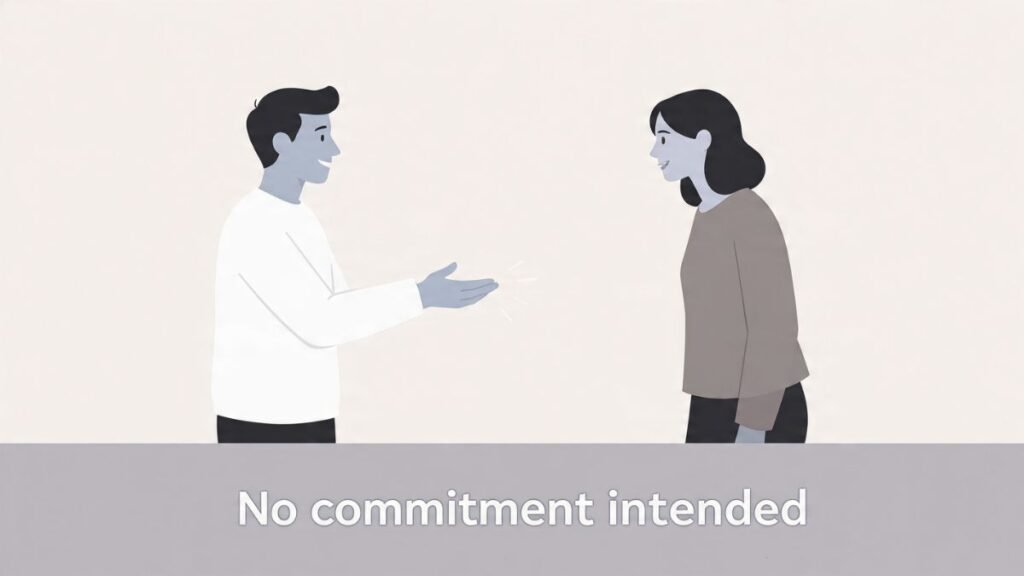 no commitment relationship giving time and effort without label or clarity