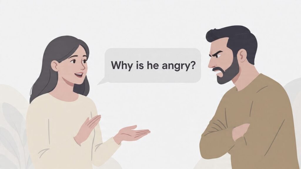 partner gets angry at boundaries emotional reaction relationship conflict