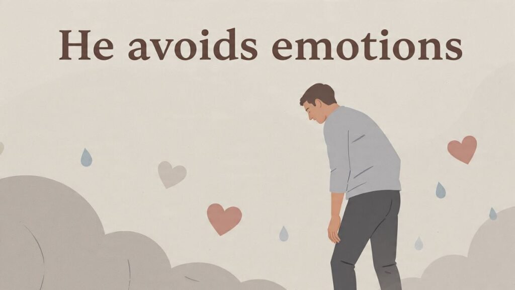 why he avoids talking about feelings emotional avoidance relationship issue