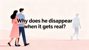 why he disappears when things feel serious in a relationship