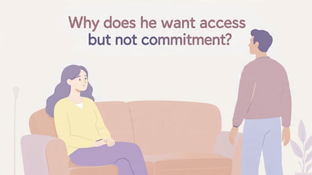why he wants access without commitment situationship signs no commitment relationship