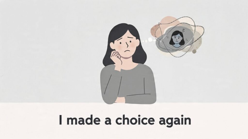 woman saying yes while internally wanting to say no people pleasing illustration