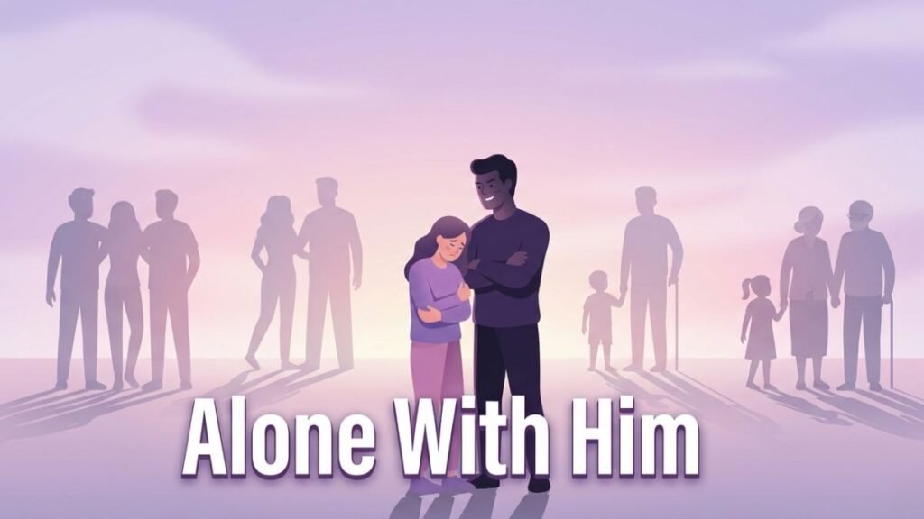 woman emotionally isolated with controlling partner illustration