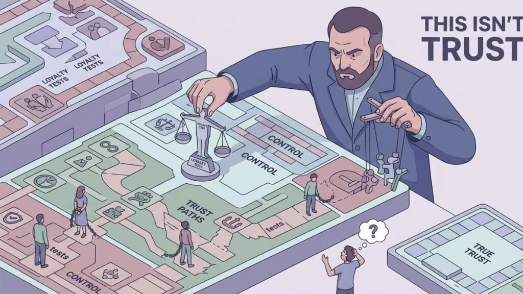 relationship control disguised as loyalty testing illustration