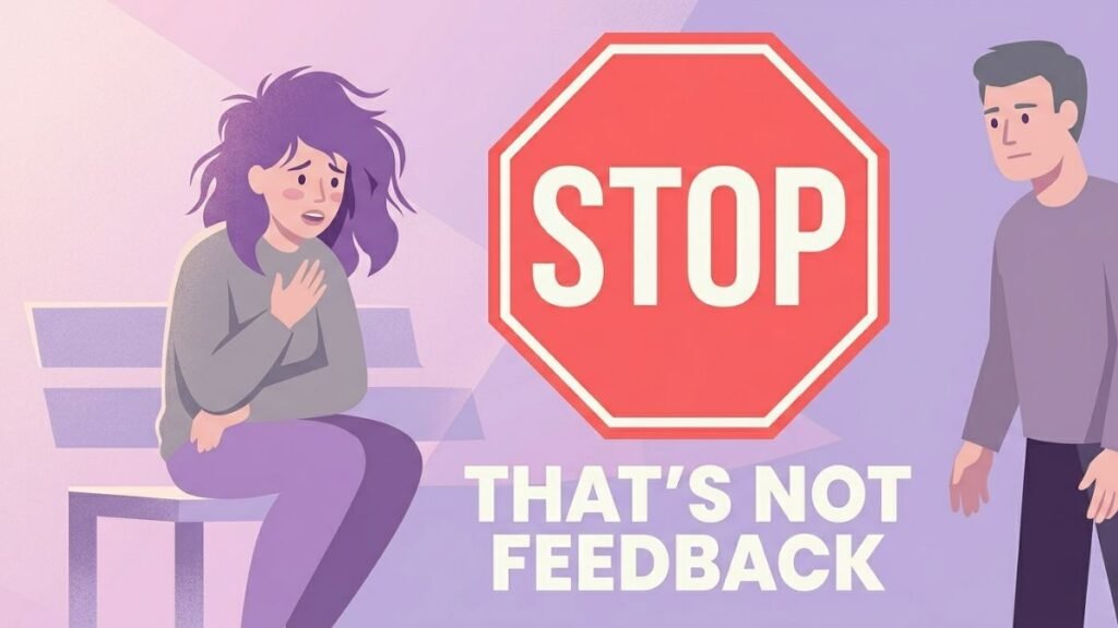woman being emotionally shut down during relationship conversation illustration