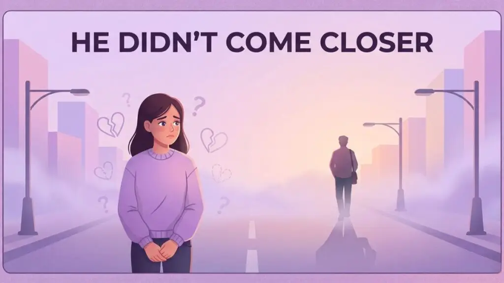emotionally unavailable man becoming more distant after woman stops chasing illustration