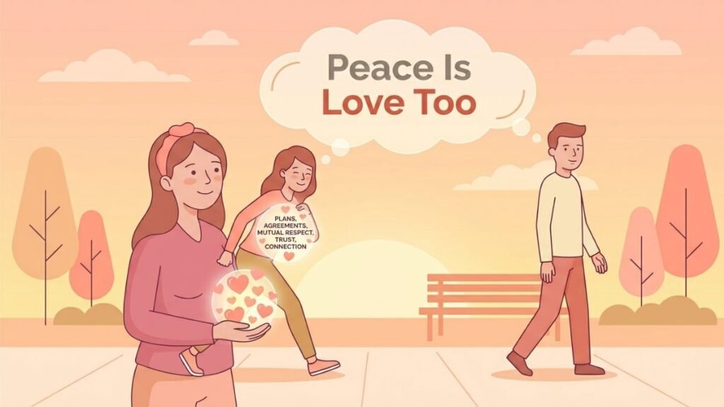 healthy relationship with emotional stability and connection illustration