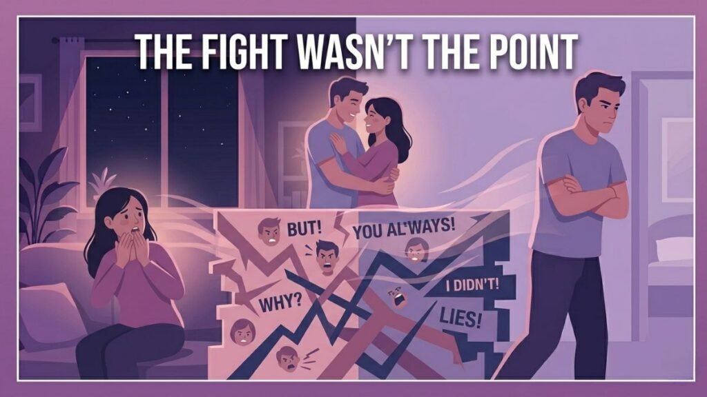 partner creating conflict after emotional intimacy illustration