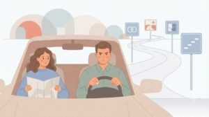 Controlling partner signs illustration showing one person controlling the relationship pace