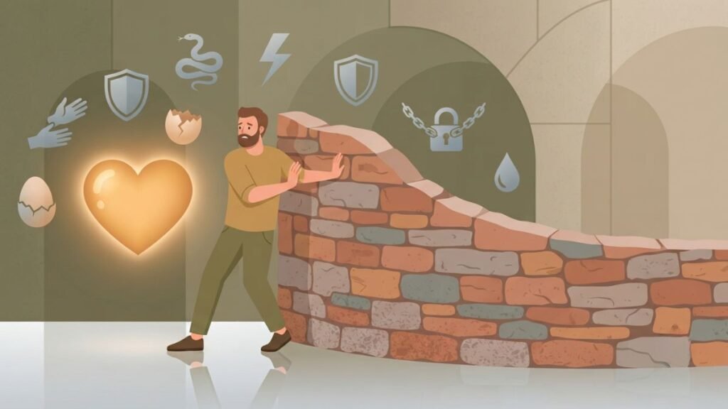 Fear of commitment and avoidant attachment illustration