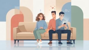 Inconsistent behavior in relationships illustration showing emotional hot and cold behavior