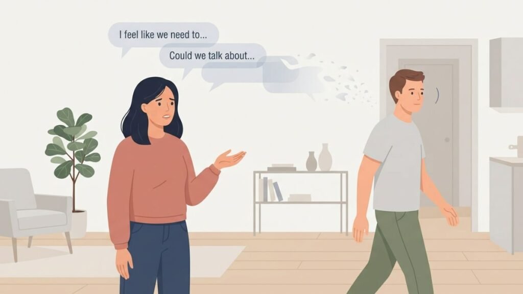 Common conflict avoidance behaviors in unhealthy relationships